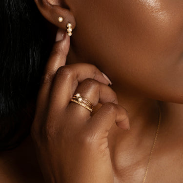 La Perle Studs - EARRINGS from STELLAR 79 - Shop now at stellar79.com