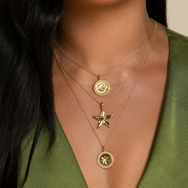 SELENE NECKLACE IN GOLD VERMEIL - NECKLACES from STELLAR 79 - Shop now at stellar79.com