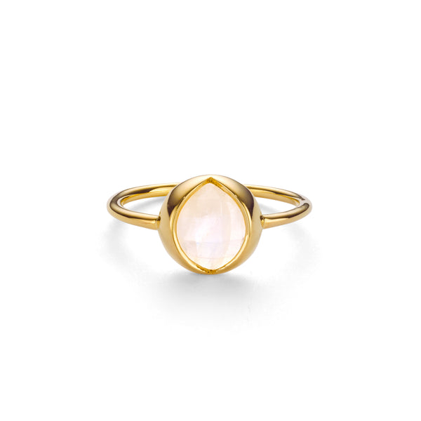 Rainbow moonstone on sale gold ring