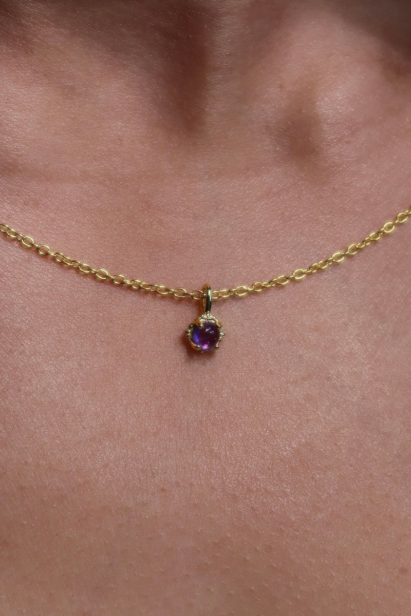 Precious Amethyst Necklace - February - NECKLACES from STELLAR 79 - Shop now at stellar79.com 