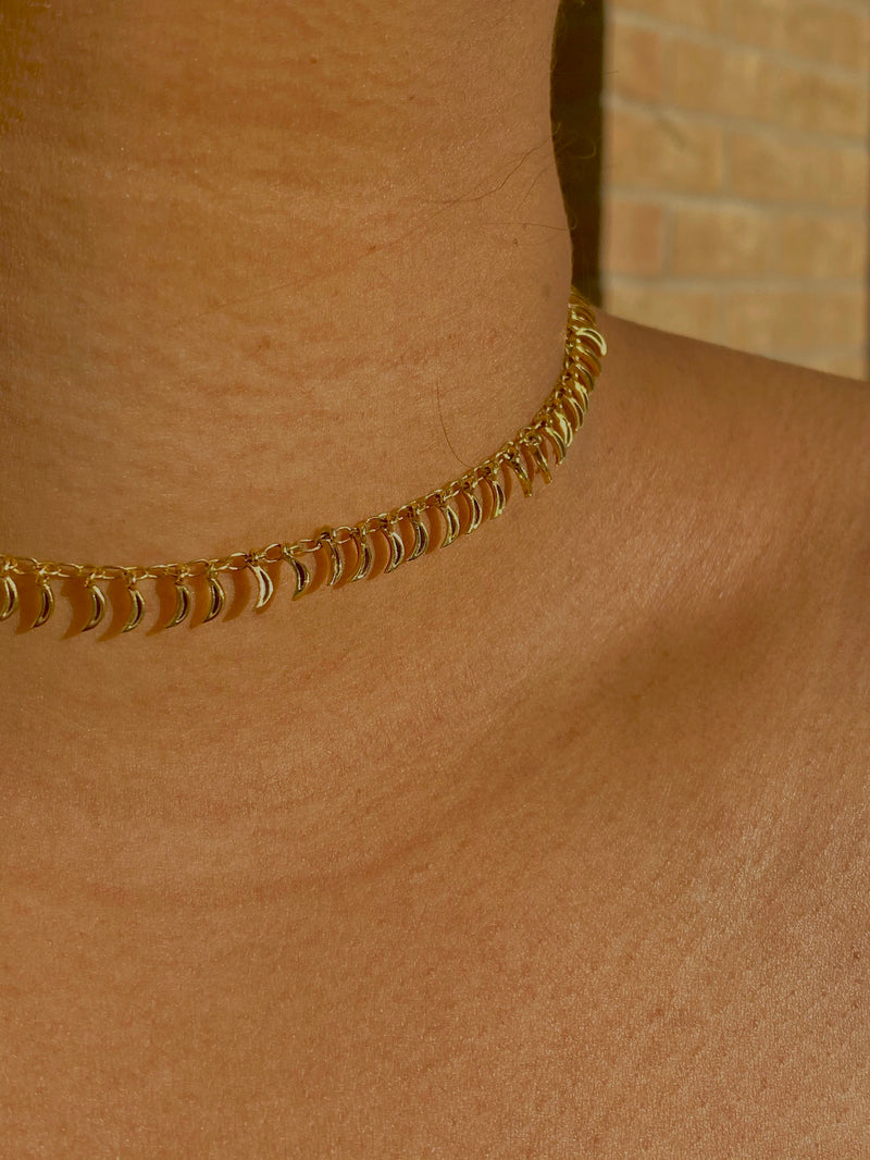 Lune Crescent Necklace - NECKLACES from STELLAR 79 - Shop now at stellar79.com 