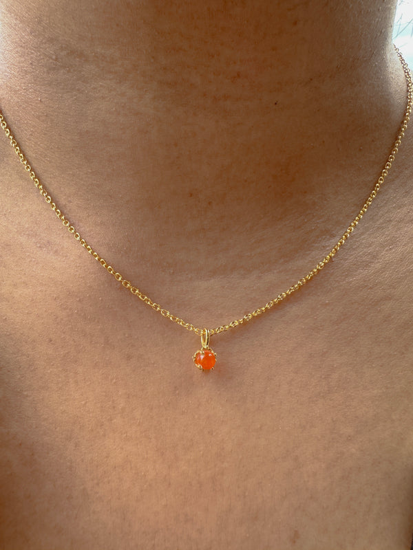 Precious Carnelian Necklace -July - NECKLACES from STELLAR 79 - Shop now at stellar79.com 