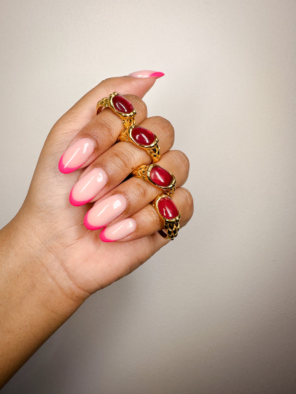 Pink Phoenix Ring - RINGS from STELLAR 79 - Shop now at stellar79.com 
