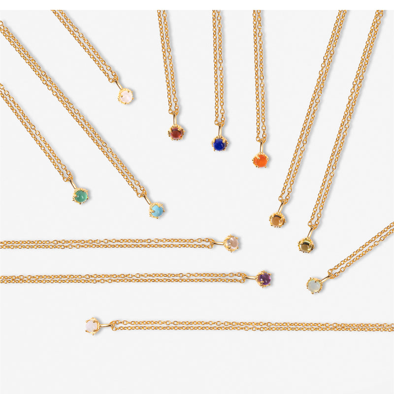 Precious Lapis Necklace - September - NECKLACES from STELLAR 79 - Shop now at stellar79.com 