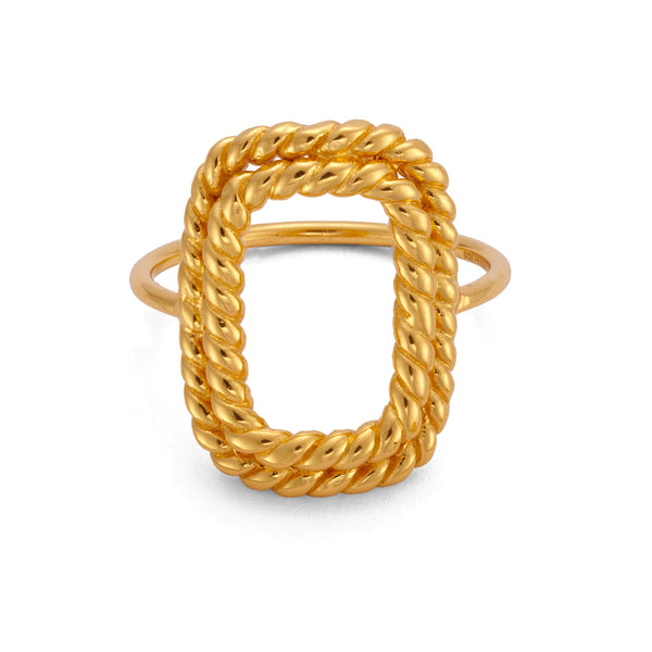 TWIRL RING IN GOLD VERMEIL - RINGS from STELLAR 79 - Shop now at stellar79.com 