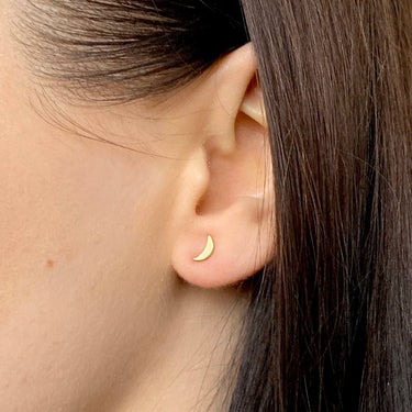 Lune Studs - EARRINGS from STELLAR 79 - Shop now at stellar79.com 